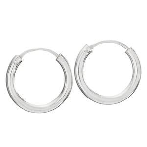 NWT Tiger Mountain Sterling Silver Continuous‑Clasp Hoop Earrings 5/8"